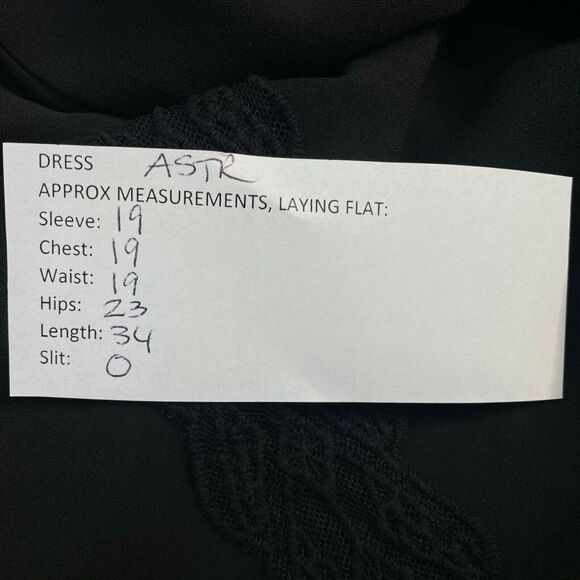 NWT ASTR the Label Lace Trim Shift Dress XL Mini Boho Whimsigoth Flowy - Picture 6 of 11